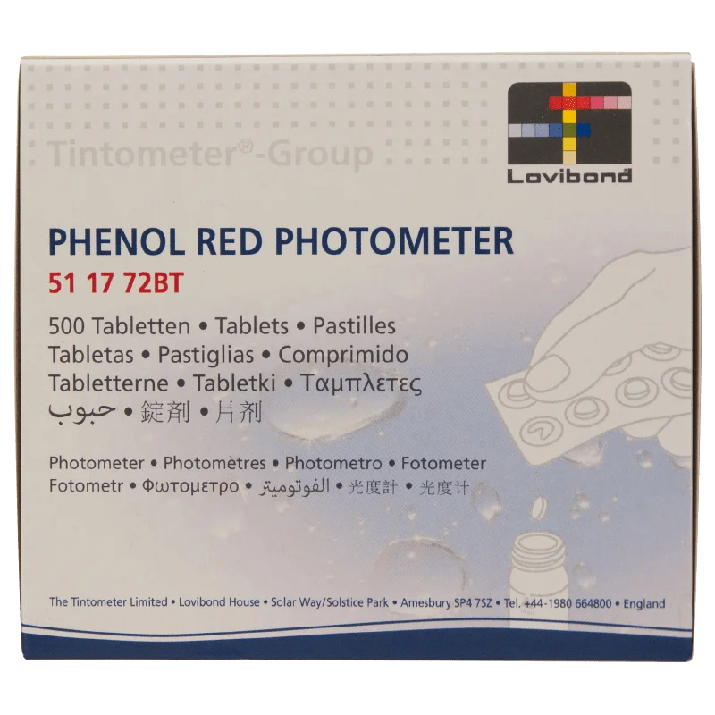 Testtabletter PhenolRed till Fotometer - Vattenakuten