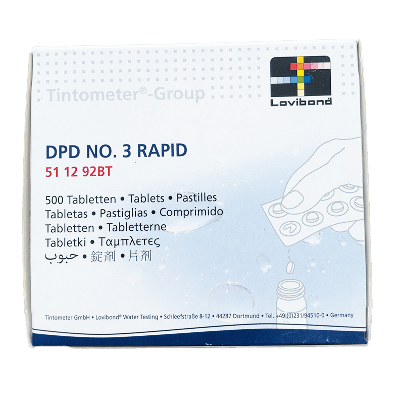 Testtabletter DPD 3 RAPID till Mini Pool Tester - Vattenakuten