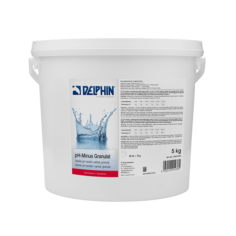 pH-Minus Granulat 5 kg – Sänker pH-värdet i Pool och Spabad