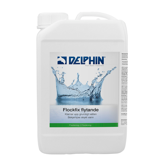 Flockfix Flytande 3 L – Effektiv flockningsvätska för pool. Samlar små partiklar och förbättrar vattenkvaliteten