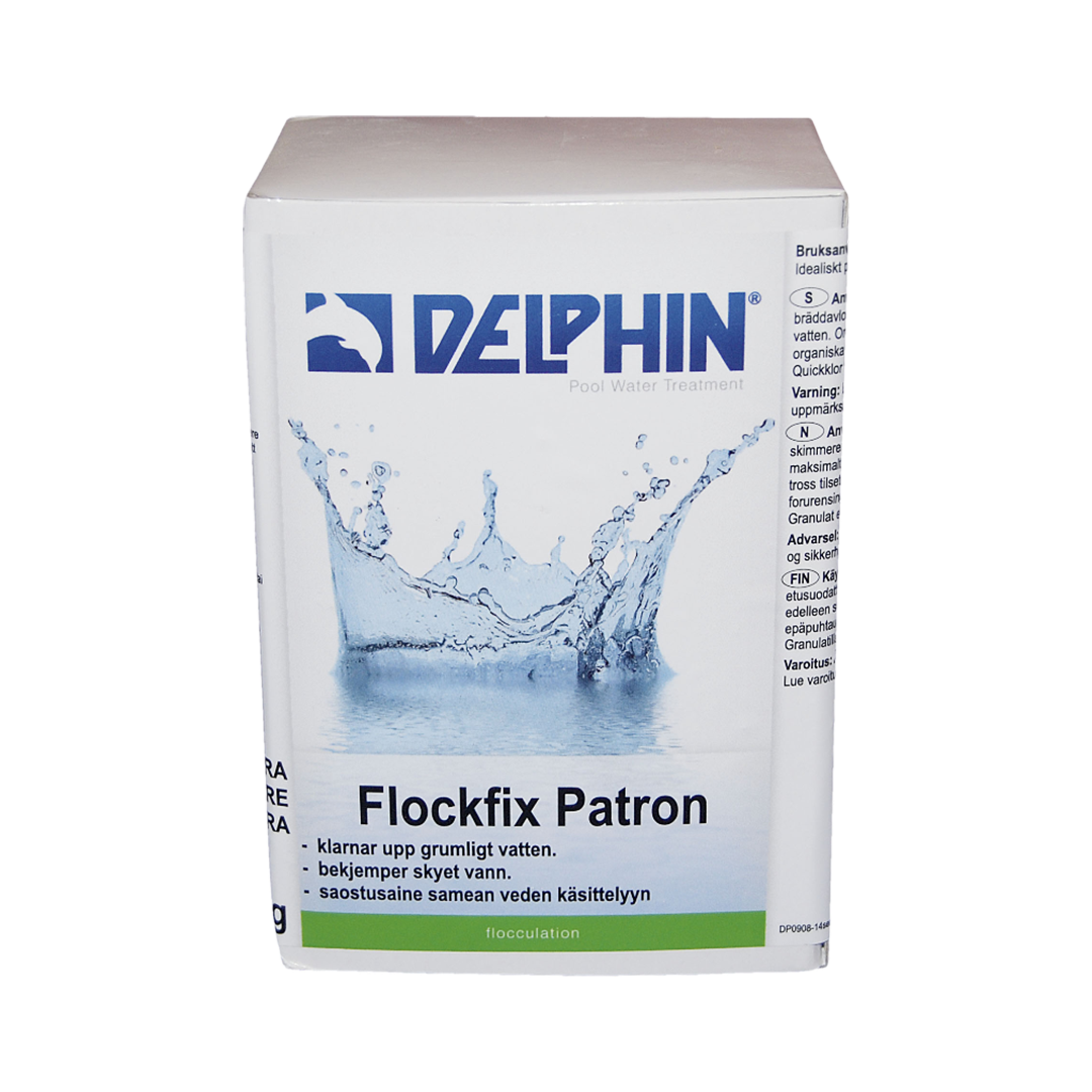 Flockfix Patron 1 kg – Effektiv flockning för pooler. Tar bort grumlighet och förbättrar vattenkvaliteten.