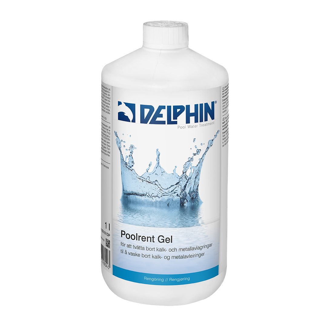 Poolrent Gel (Sur) – Kraftfull rengöring för poolens kanter & vattenlinje. Löser smuts och kalk effektivt.